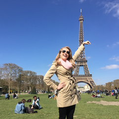 Michelle enjoying Paris